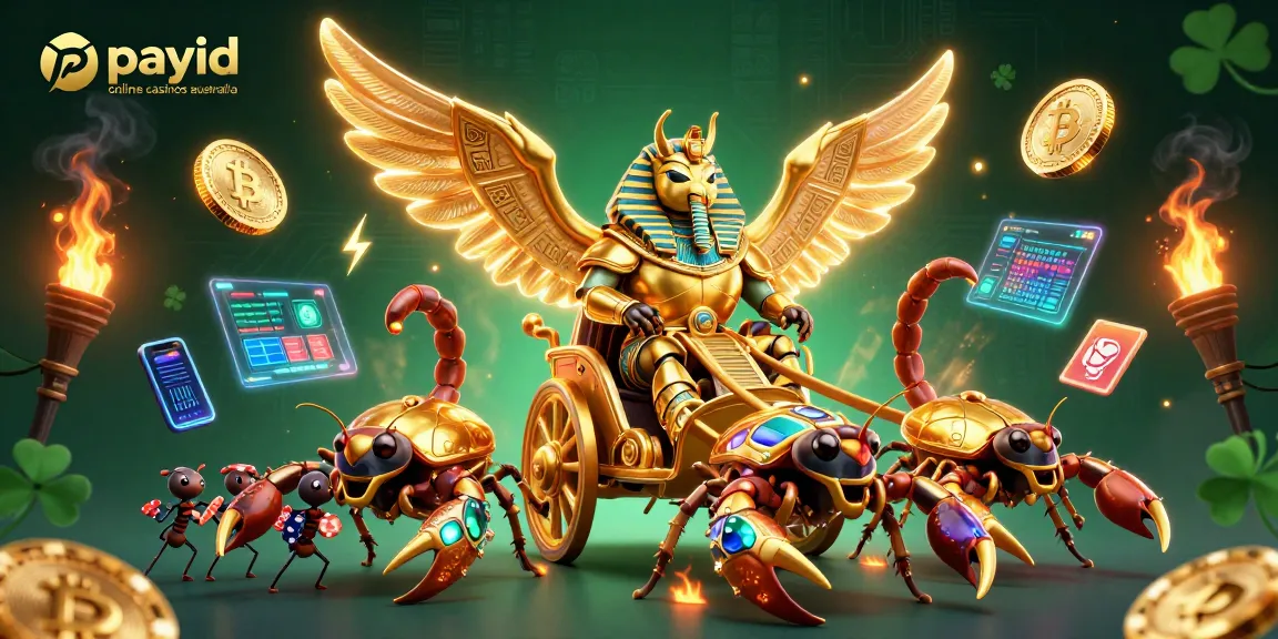 Experience the thrill of payid online casinos australia with vibrant gaming characters and luminous elements.